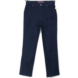 Gloria Vanderbilt Amanda Tapered Slim Skinny Jeans Stretch Dark 6P 6 Petite‎